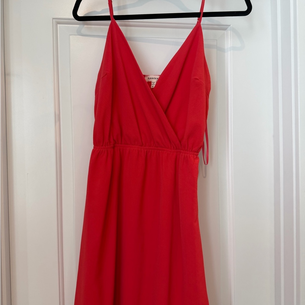 Monteau Vibrant Red Strapless Dress